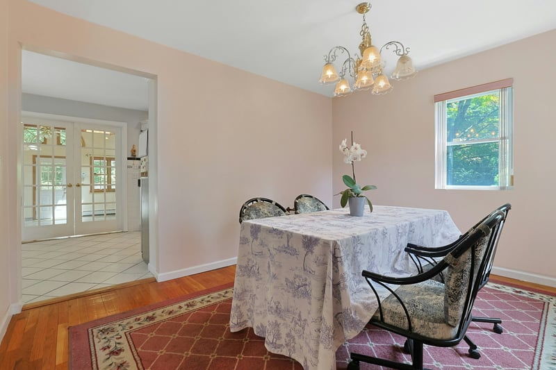 Dining room view toward foyer