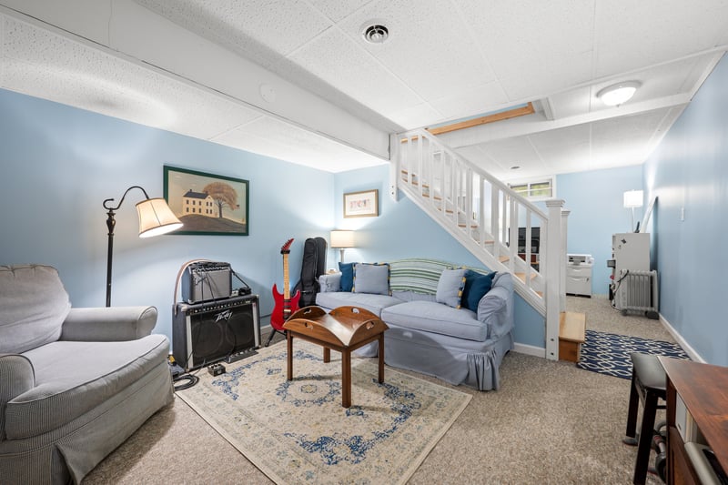 Den in lower level