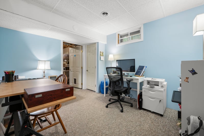 Office in lower level