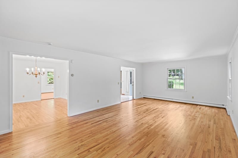 Alternate view of the Living Room that flows beautifully into the Dining Room