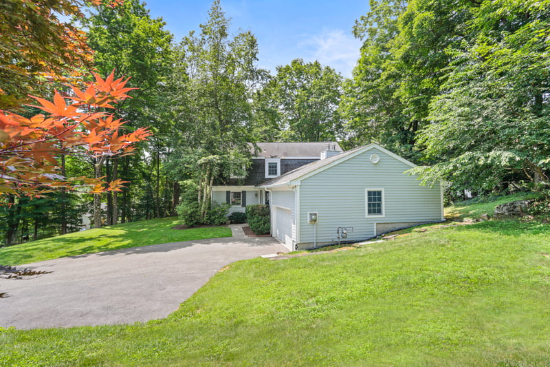 Side view of the property