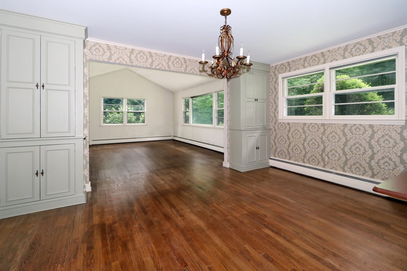 Great flow for entertaining as dining room opens to formal living room.