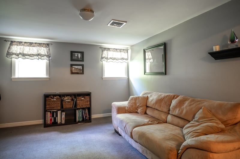 Lower level with access to garage.