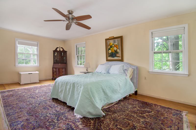 On the second level you'll find a master bedroom with a generous amount of space and bright natural light coming from multiple windows.