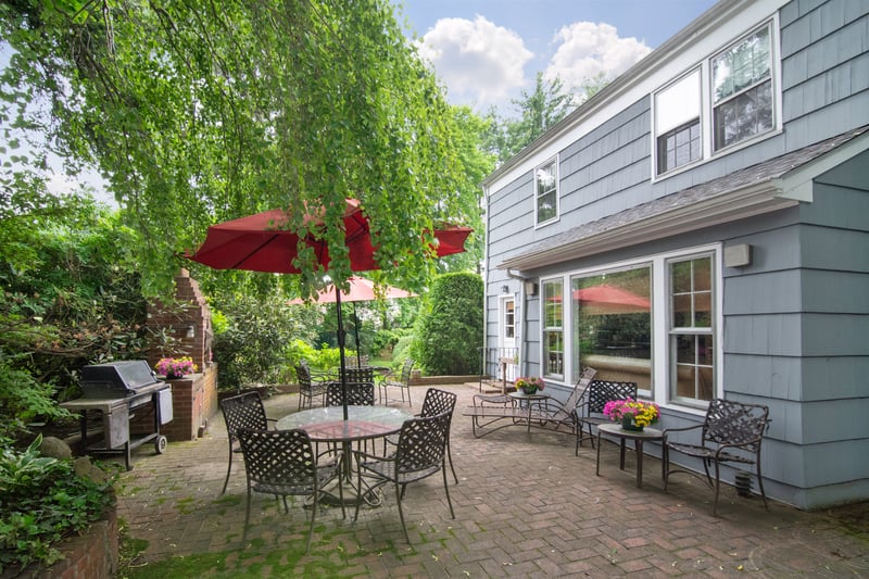 Enjoy the charm of an original brick grill/fireplace along with convenient city-gas hookup for modern grilling.