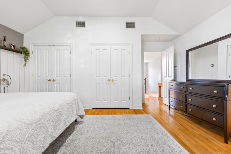 Primary features two closets