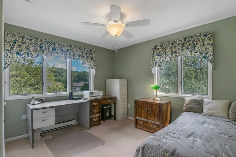Spacious sun filled second bedroom
