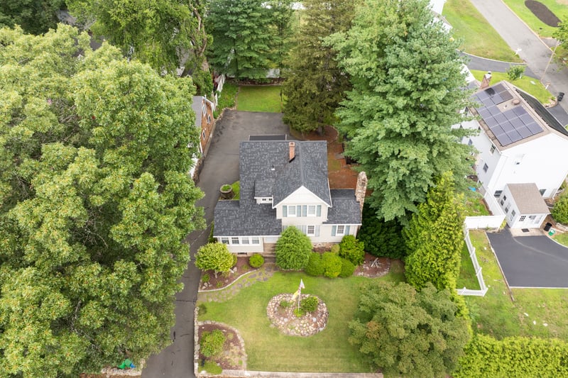View from above of property