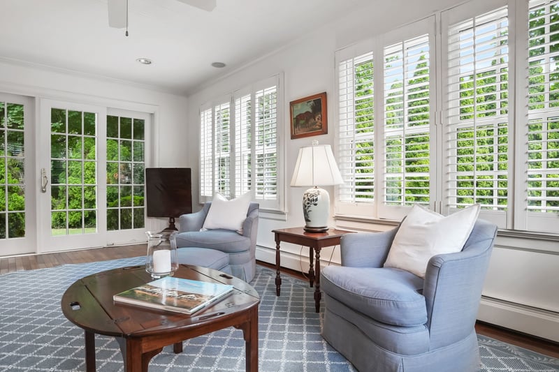 Family Room opens to Bluestone Patio and Pool