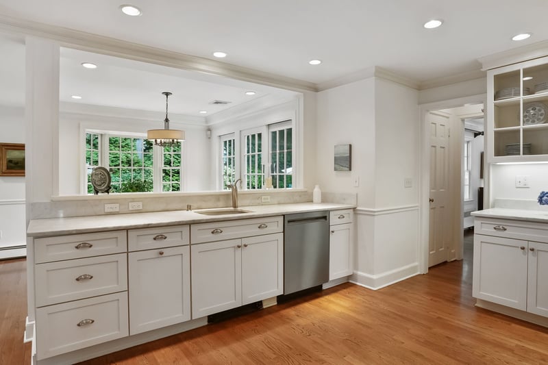 Kitchen with Carrara Marble