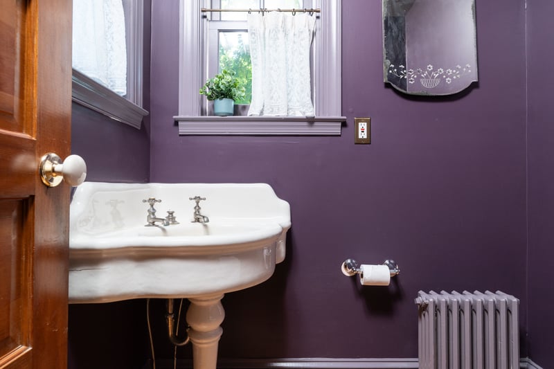 Bathroom featuring radiator