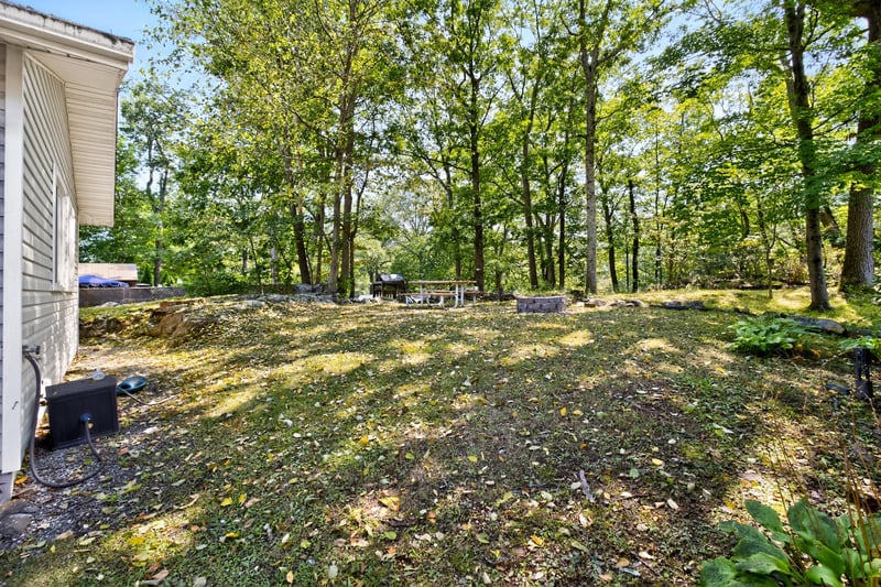 View of private backyard