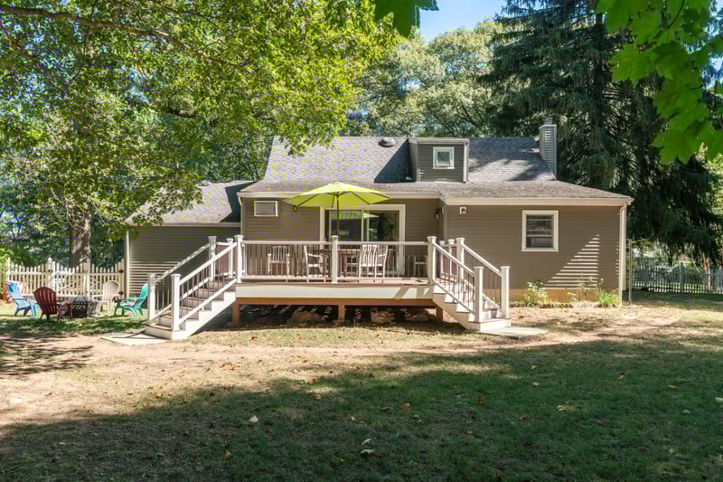 Rear view of property