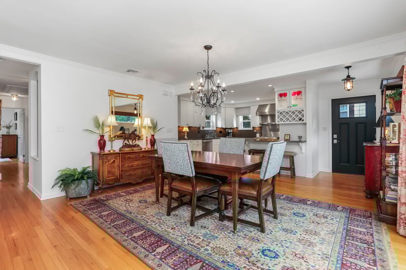 Hardwood floors throughout main floor.
