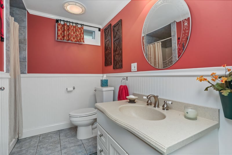 Full Bath in Lower Level.