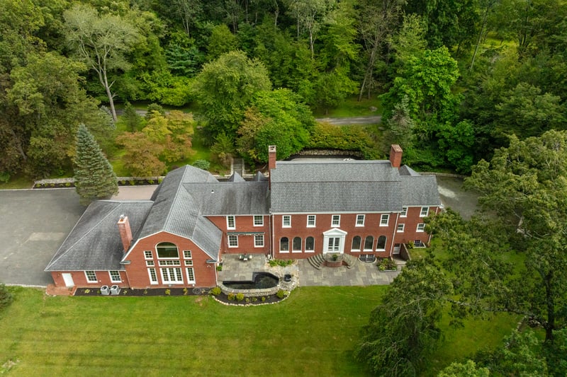 Back of Manor Home