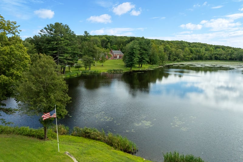 Lake with Manor House in the distance