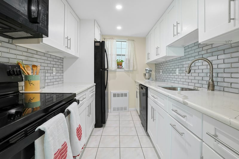 With a view out to Dining and Living Room, to make entertaining a breeze.