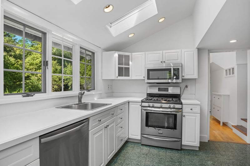 Great location overlooking the backyard and patio