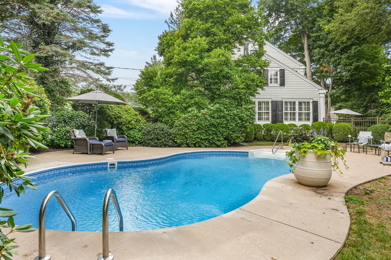 Enjoy a dip in the totally private pool