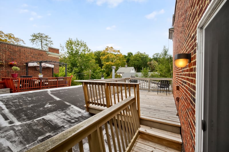 -Virtually Staged -Expansive Roof Top Deck featuring outdoor dining area