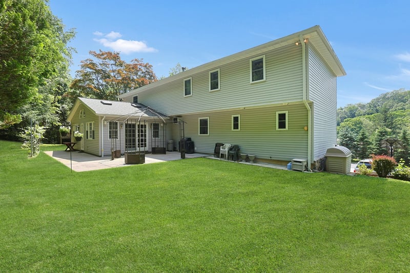 Great room opens to patio and backyard
