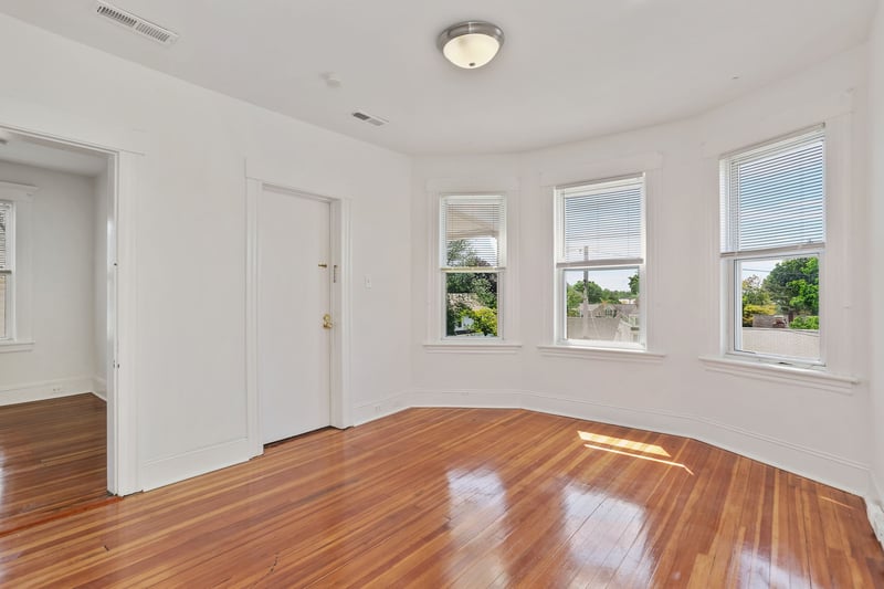 Living room with an abundance of light!