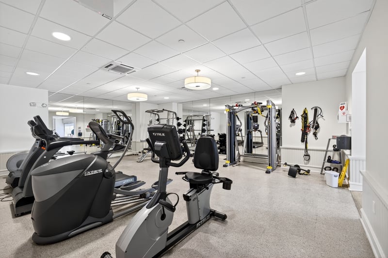 Gym next to the lobby