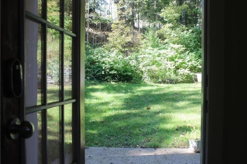View from inside Unit 2 of private yard.