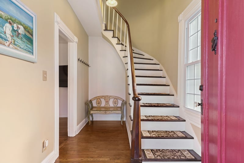 Entry way with space for a mud room area