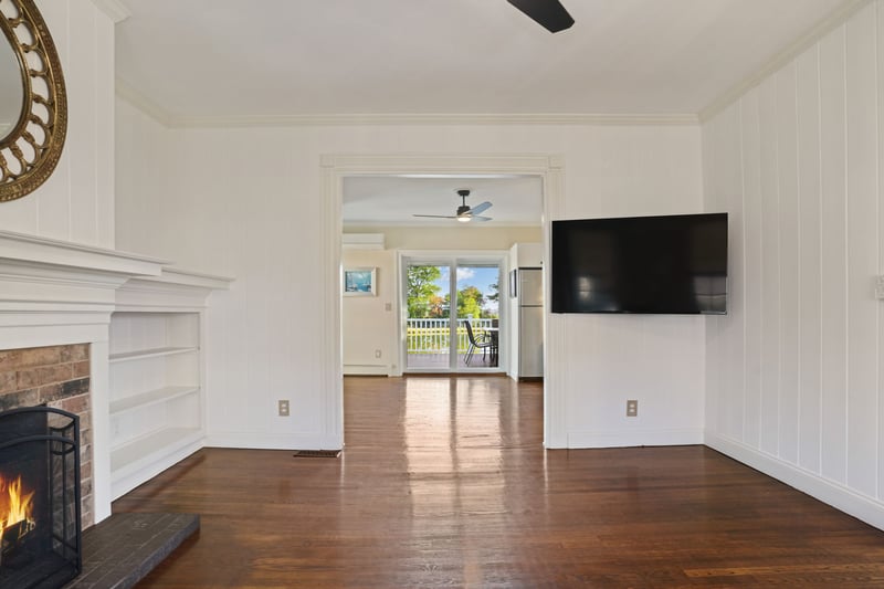 Living Room open to Dining Room, perfect for entertaining!
