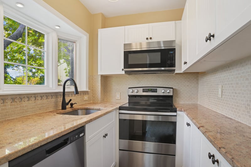 Newer stainless steel appliances