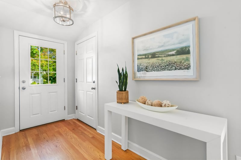 This area next to garage and side door/driveway would be great with mudroom cubbies or hooks
