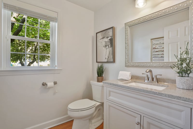 Powder room on main level
