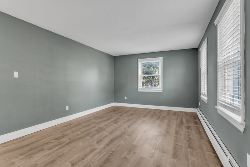 The front living room can also be used as an office.