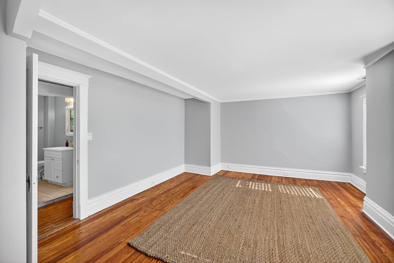 Alternate view of Main bedroom with easy access to the full hall bathroom