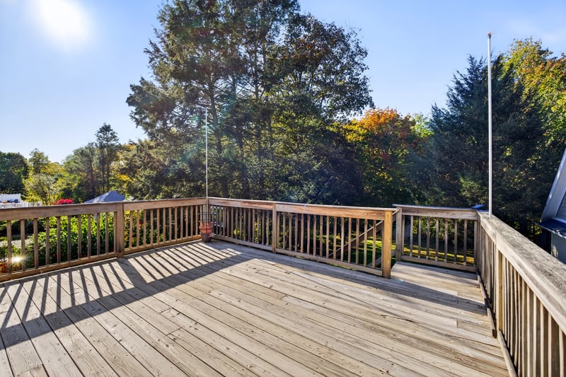 Generous Wooden deck for easy entertaining