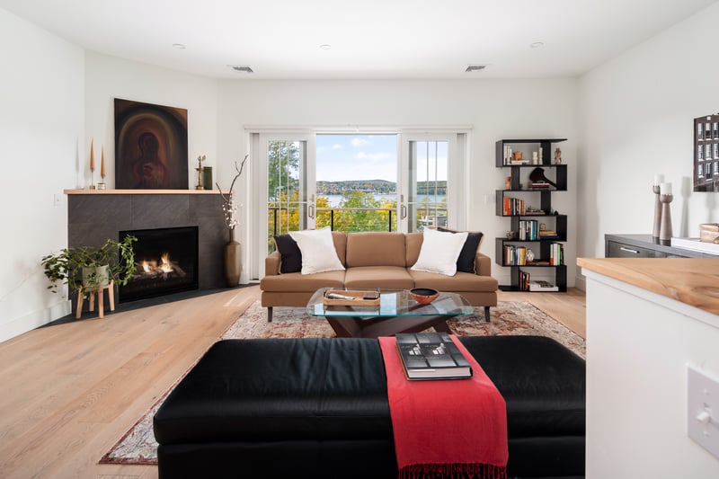 Overview of living room area.