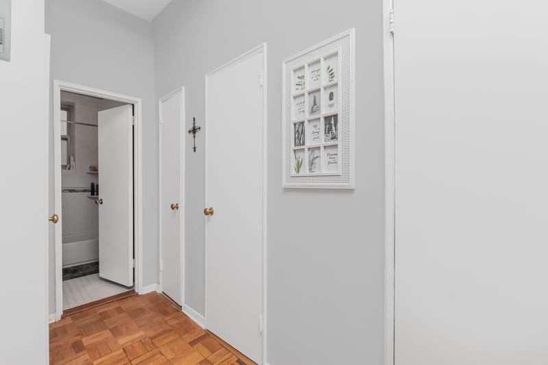 View of hallway 4 closets