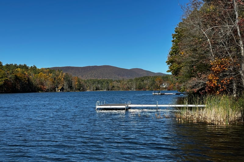 view from shared dock