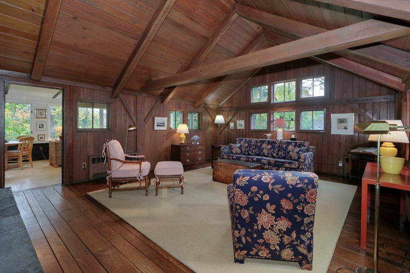 Beyond the Great Room is a large, bright sunroom. Check the floor plan for the room sizes.