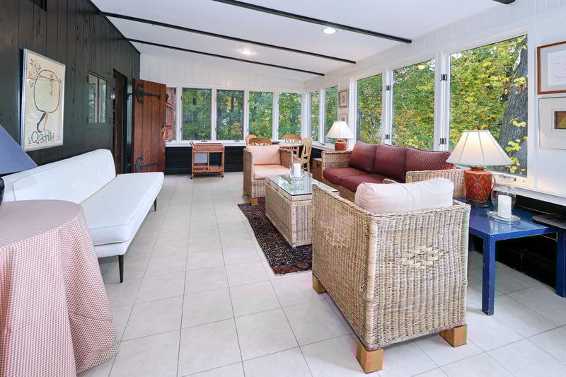 The Sun Room also served as a casual dining area, but could be anything you wish.