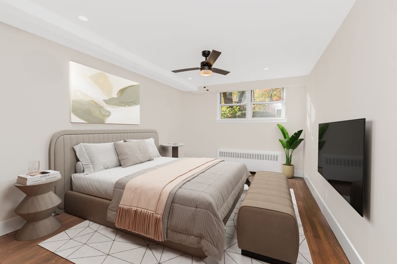 **Virtually** Staged Primary Bedroom