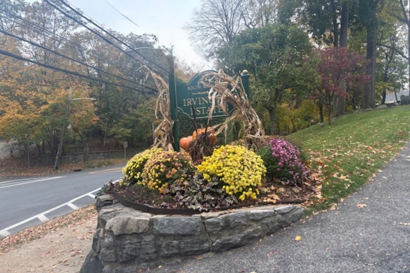 View of manicured grounds
