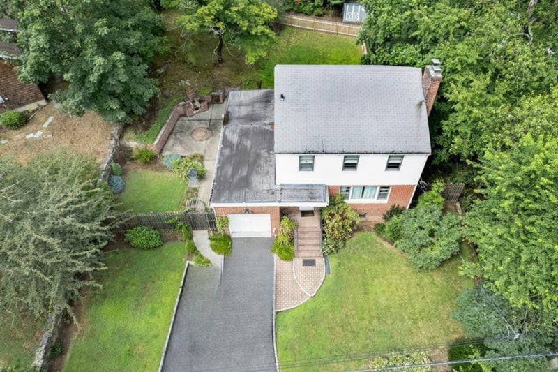 View from above of property