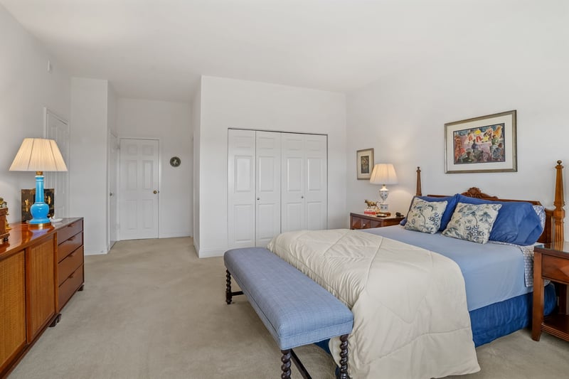 View of the many closets.