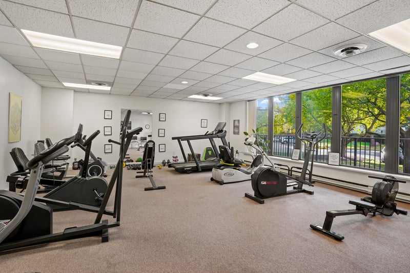 Exercise room on first floor.
