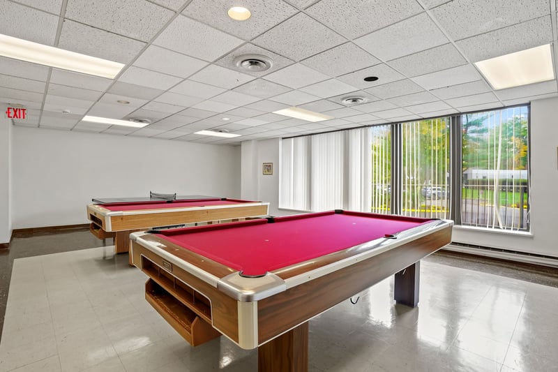 Billiards and table tennis room.