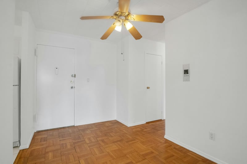 Dining area with hardwood floors
