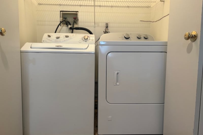 Laundry located on the upper level